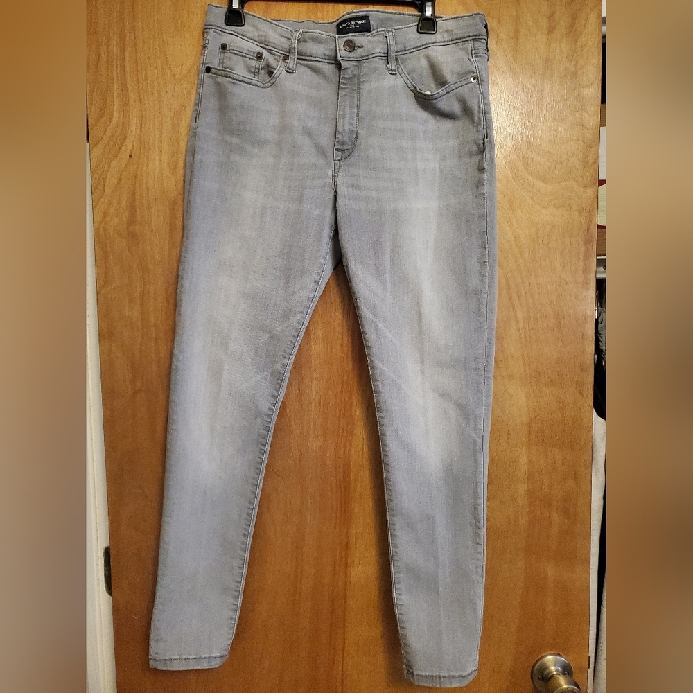 Banana Republic Women's Light Gray Skinny Jeans